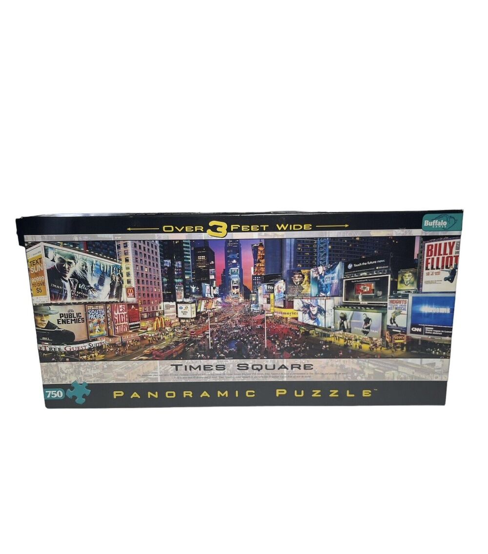 Buffalo Games Panoramic Jigsaw Puzzle Times Square, New York City 750 pieces
